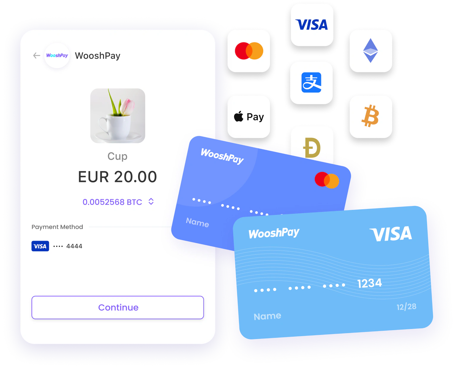 Pagamento crypto multi-chain