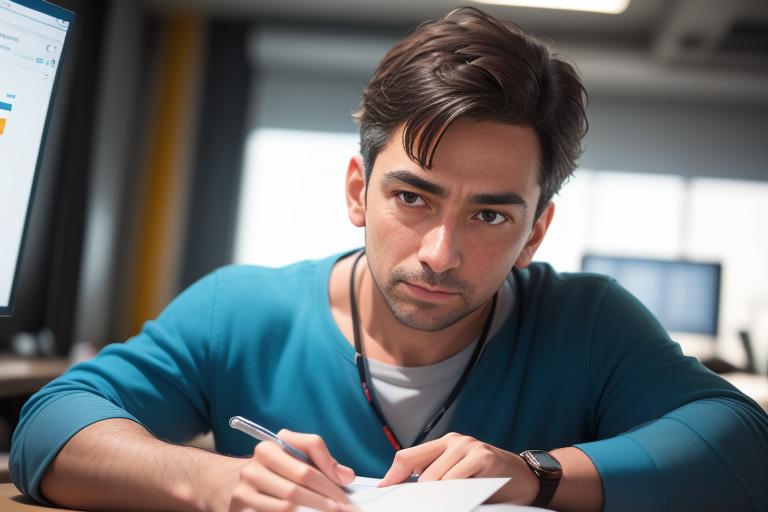 Venture Capitalist reviewing potential investment opportunities in promising startups.