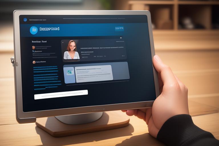 Un utente che naviga tra le diverse funzionalità offerte da Barclaycard
