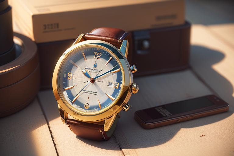 A vintage photo of Christopher Ward watch