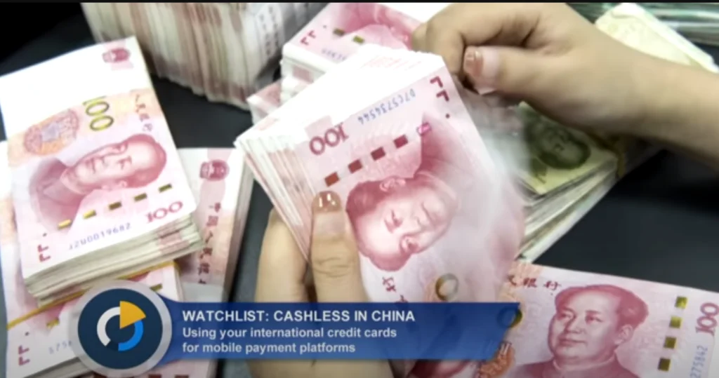 In China, cash is no longer the absolute king. 